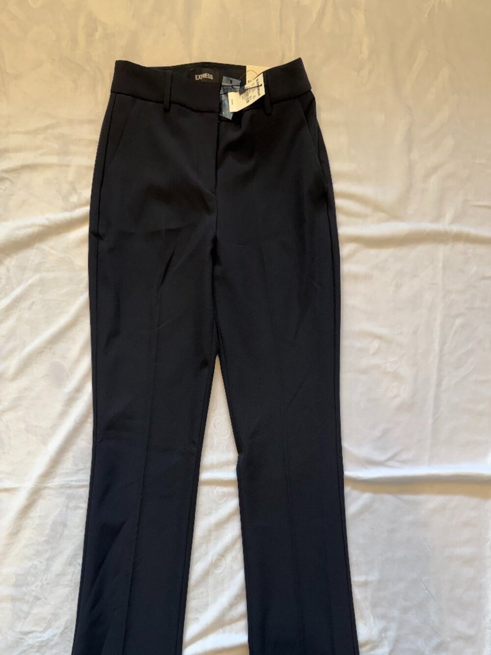 Express Columnist Barely Boot Black Slacks Size 4S